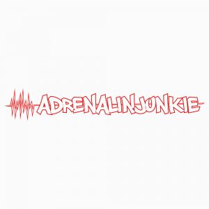 Aufkleber „Adrenalinjunkie“
