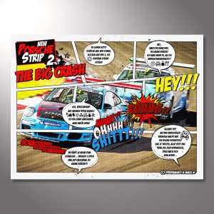 Wandbild Porsche Motorsport „Race Comic“